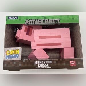 NIN MOJANG Minecraft Pink Pig Money Box Caisse Bank Paladone Factory Sealed